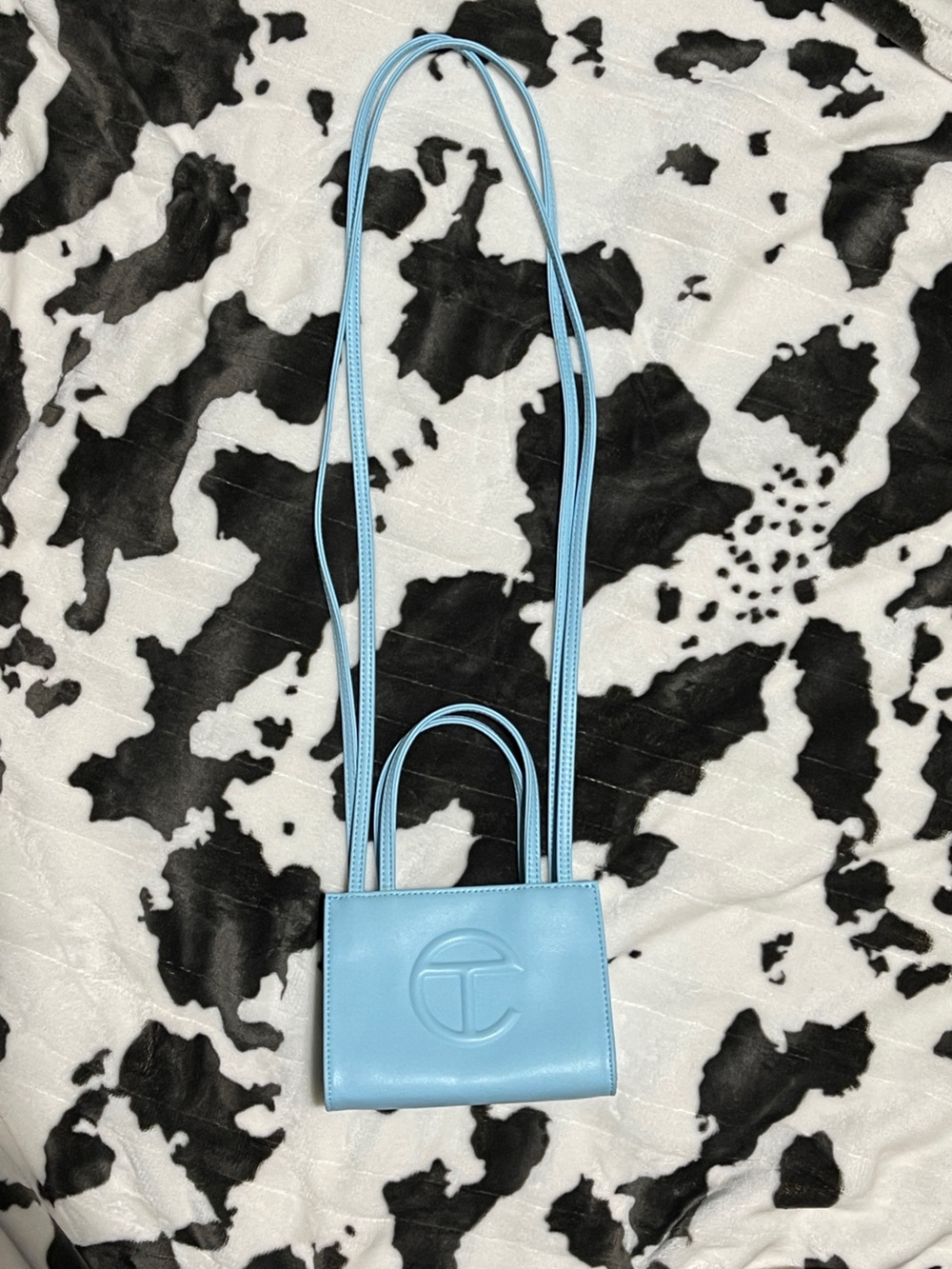 Telfar Baby Blue Mini Shopping Bag Crossbody